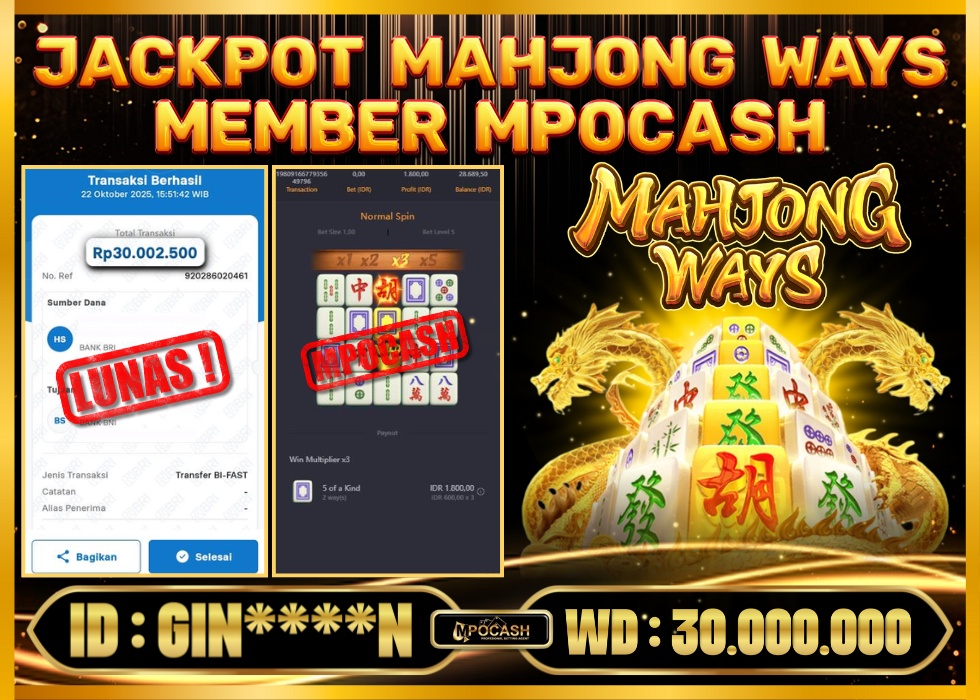 MPOCASH JACKPOT MAHJONG WAYS